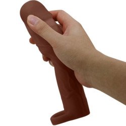 PRETTY LOVE - FUNDA PARA PENE CON ERGE Y EXTENSIÓN DE 7,6 CM MULATO