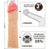 PRETTY LOVE - FUNDA PARA PENE DEREK CON EXTENSIÓN DE CARNE DE 7,6 CM
