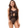 LIVCO CORSETTI FASHION - PAULA LC 20209 BODY CON DECORACIONES DE ENCAJE NEGRO L/XL