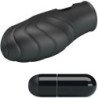 PRETTY LOVE - VIBRADOR DE DEDO DE SILICONA LICH NEGRO