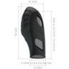 PRETTY LOVE - VIBRADOR DE DEDO DE SILICONA LICH NEGRO