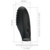 PRETTY LOVE - VIBRADOR DE DEDO DE SILICONA GILO NEGRO