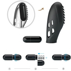 PRETTY LOVE - VIBRADOR DE DEDO DE SILICONA GILO NEGRO