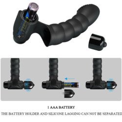PRETTY LOVE - VIBRADOR DE DEDO ALEXANDER 10 VIBRACIONES NEGRO
