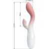 PRETTY LOVE - BRIGHTY VIBRADOR PUNTO G + ESTIMULADOR CLÍTORIS 30 VIBRACIONES ROSA