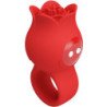PRETTY LOVE - VIBRADOR DE DEDO CON FORMA DE ROSA JAE, 10 VIBRACIONES, ROJO