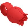 PRETTY LOVE - VIBRADOR DE DEDO CON FORMA DE ROSA JAE, 10 VIBRACIONES, ROJO