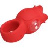 PRETTY LOVE - VIBRADOR DE DEDO CON FORMA DE ROSA JAE, 10 VIBRACIONES, ROJO