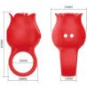 PRETTY LOVE - VIBRADOR DE DEDO CON FORMA DE ROSA JAE, 10 VIBRACIONES, ROJO