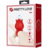 PRETTY LOVE - VIBRADOR DE DEDO CON FORMA DE ROSA JAE, 10 VIBRACIONES, ROJO
