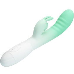 PRETTY LOVE - CERBERUS VIBRADOR RABBIT 3O VIBRACIONES VERDE