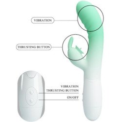 PRETTY LOVE - VIBRADOR CERBERUS RABBIT 30 VIBRACIONES VERDE