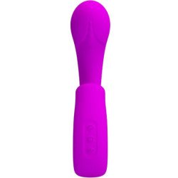 PRETTY LOVE - SIBEL SIBEL VIBRADOR DE PUNTO G + ESTIMULADOR DE CLÍTORIS 10 VIBRACIONES MORADO