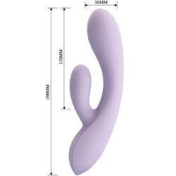 PRETTY LOVE - VIBRADOR ROSOLYN RABBIT 10 VIBRACIONES MORADO