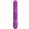 PRETTY LOVE - PERLITA VIBRADOR MULTIFUNCIÓN 3 EN 1 CON FORMA DE CONEJO MORADO
