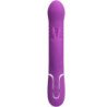 PRETTY LOVE - VIBRADOR MULTIFUNCIÓN COALE 4 EN 1 CON FORMA DE CONEJO, COLOR MORADO