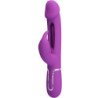 PRETTY LOVE - VIBRADOR MULTIFUNCIÓN KAMPAS 3 EN 1 CON FORMA DE CONEJO, COLOR MORADO