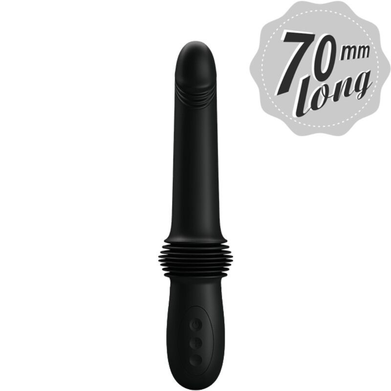 PRETTY LOVE - VIBRADOR PAZUZU CON 3 MODOS DE EMPUJE, NEGRO