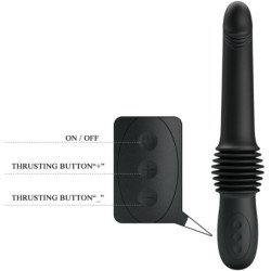 PRETTY LOVE - VIBRADOR PAZUZU CON 3 MODOS DE EMPUJE, NEGRO