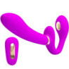 PRETTY LOVE - VIBRADOR DOBLE CON CORREA THUNDERBIRD CON CONTROL REMOTO MORADO