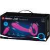 PRETTY LOVE - VIBRADOR DOBLE CON CORREA THUNDERBIRD CON CONTROL REMOTO MORADO