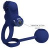 PRETTY LOVE - ANILLO VIBRADOR DOBLE REMINGTON CON TAPÓN AZUL