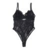 SUBBLIME - 955618 BODY DE ENCAJE CON CIERRE INFERIOR NEGRO TALLA S/M