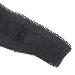 SUBBLIME - 955205 CONJUNTO DE SUJETADOR CON LAZO NEGRO AJUSTABLE L/XL