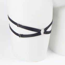 SUBBLIME - 955205 CONJUNTO DE SUJETADOR CON LAZO NEGRO AJUSTABLE L/XL