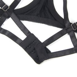 SUBBLIME - 955199 CONJUNTO DE SUJETADOR CON LAZO NEGRO AJUSTABLE S/M