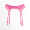 SUBBLIME - 955366 CONJUNTO DE SUJETADOR CON ENCAJE Y LIGUEROS ROSA Y MORADO L/XL