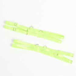 SUBBLIME - 955311 SET SUJETADOR CON ENCAJE Y LIGUEROS VERDE Y AZUL S/M