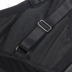 SUBBLIME - 955243 SUJETADOR BONDAGE NEGRO CON LIGUEROS TALLA L/XL