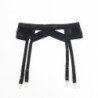 SUBBLIME - 955236 SUJETADOR DE BONDAGE NEGRO CON LIGUEROS TALLA S/M