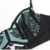 SUBBLIME - 955557 CONJUNTO DE SUJETADOR DE MALLA CON CREMALLERA DE CHAROL VERDE S/M