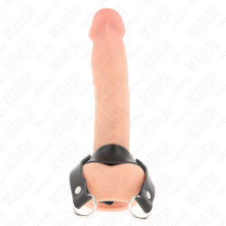 KINK - ANILLO PARA PENE CON ANILLOS EN FORMA DE "D" 18,5 X 3,3 CM