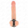 KINK - ANILLO DE PENE DE CUERO AJUSTABLE Y CORREA DIVISORA DE TESTÍCULOS
