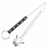 KINK - ANILLO METÁLICO PARA EL PENE CON CADENA Y PINZAS AJUSTABLES PARA LOS PEZONES