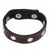 KINK - ANILLO DE PENE DE CUERO CON PINCHOS 21,5 X 1,6 CM