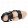 KINK - ANILLO DE PIEL PARA EL PENE CON DIVISOR DE TESTÍCULOS AJUSTABLE