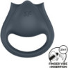 SATISFYER - PAR PERFECTO 2 MULTIVIBRADORES 2 EN 1 ANILLO PARA PENE Y ESTIMULADOR DE DEDOS GRIS
