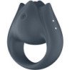 SATISFACTOR - PAR PERFECTO 2 MULTIVIBRADORES 2 EN 1 ANILLO PARA PENE Y ESTIMULADOR DE DEDOS GRIS
