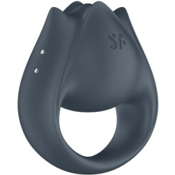 SATISFYER - PAR PERFECTO 2 MULTIVIBRADORES 2 EN 1 ANILLO PARA PENE Y ESTIMULADOR DE DEDOS GRIS