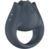 SATISFACTOR - PAR PERFECTO 2 MULTIVIBRADORES 2 EN 1 ANILLO PARA PENE Y ESTIMULADOR DE DEDOS GRIS