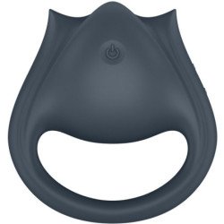 SATISFACTOR - PAR PERFECTO 2 MULTIVIBRADORES 2 EN 1 ANILLO PARA PENE Y ESTIMULADOR DE DEDOS GRIS