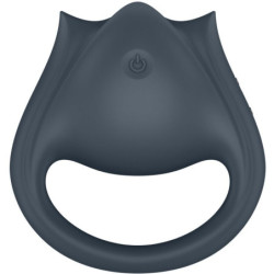 SATISFYER - PAR PERFECTO 2 MULTIVIBRADORES 2 EN 1 ANILLO PARA PENE Y ESTIMULADOR DE DEDOS GRIS