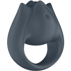 SATISFYER - PAR PERFECTO 2 MULTIVIBRADORES 2 EN 1 ANILLO PARA PENE Y ESTIMULADOR DE DEDOS GRIS