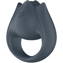 SATISFYER - PAR PERFECTO 2 MULTIVIBRADORES 2 EN 1 ANILLO PARA PENE Y ESTIMULADOR DE DEDOS GRIS