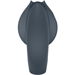 SATISFYER - PAR PERFECTO 2 MULTIVIBRADORES 2 EN 1 ANILLO PARA PENE Y ESTIMULADOR DE DEDOS GRIS