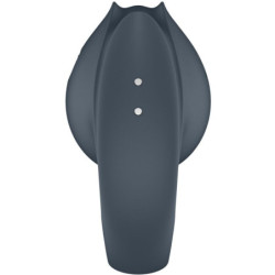 SATISFYER - PAR PERFECTO 2 MULTIVIBRADORES 2 EN 1 ANILLO PARA PENE Y ESTIMULADOR DE DEDOS GRIS